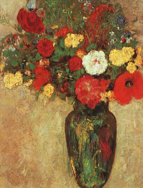Odilon Redon Vase with Flowers Sweden oil painting art
